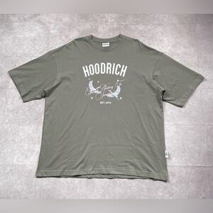 Hoodrich T Shirt Mens M Gray Shadow Angels Streetwear Graphic Box Fit